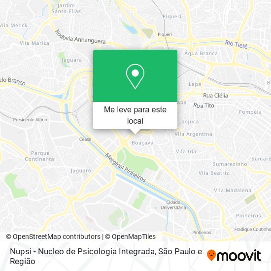 Nupsi - Nucleo de Psicologia Integrada mapa