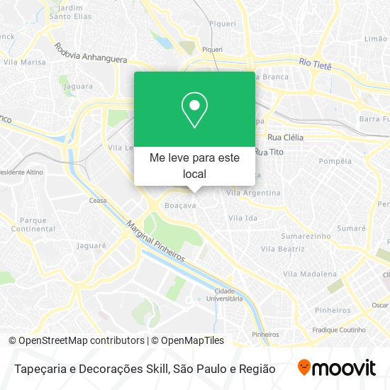 Tapeçaria e Decorações Skill mapa