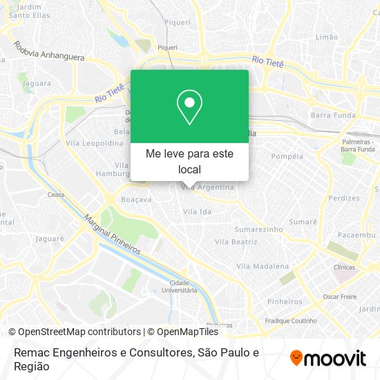 Remac Engenheiros e Consultores mapa