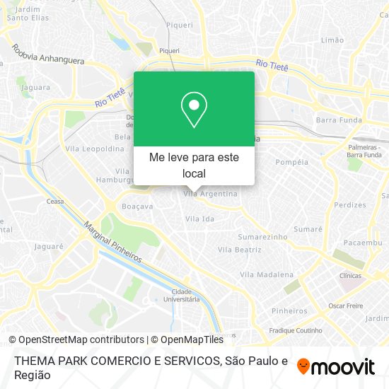 THEMA PARK COMERCIO E SERVICOS mapa