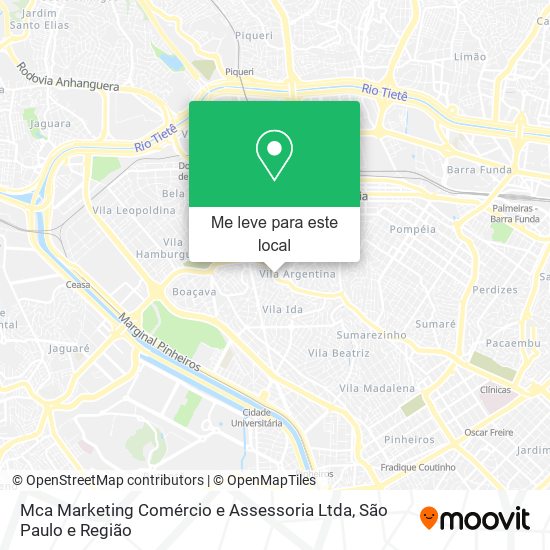 Mca Marketing Comércio e Assessoria Ltda mapa