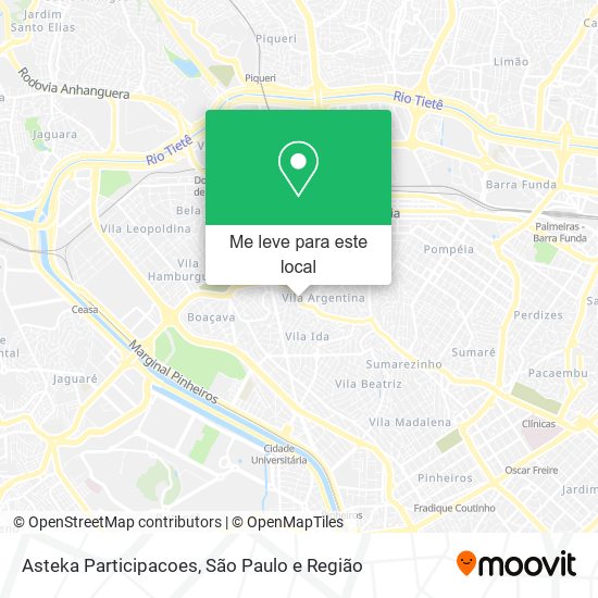 Asteka Participacoes mapa