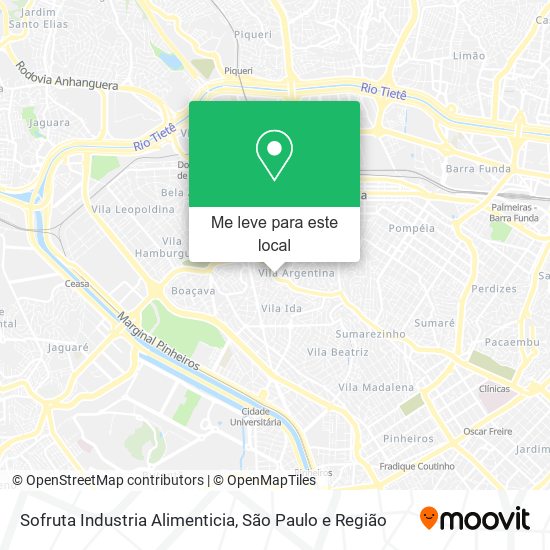 Sofruta Industria Alimenticia mapa