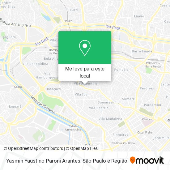 Yasmin Faustino Paroni Arantes mapa