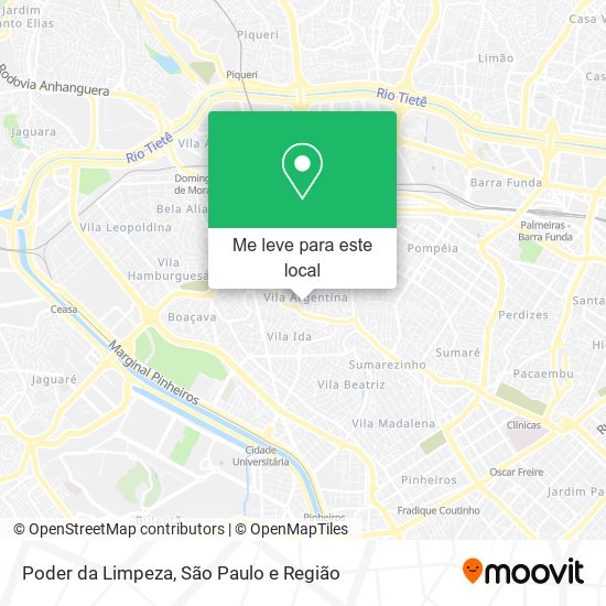 Poder da Limpeza mapa