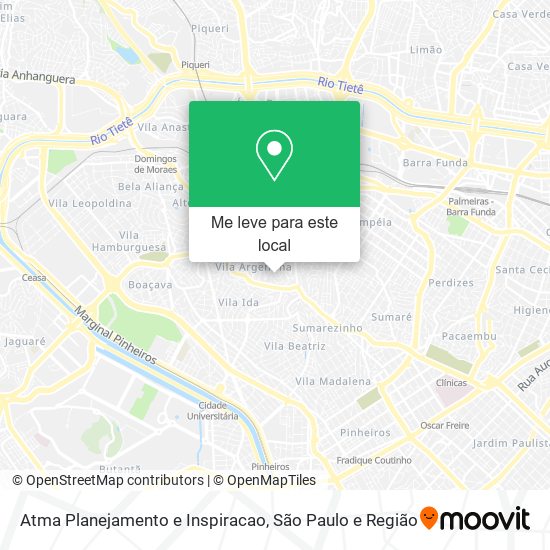 Atma Planejamento e Inspiracao mapa