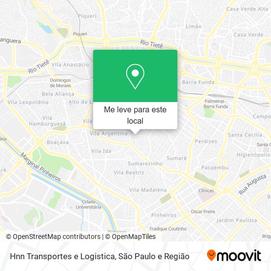 Hnn Transportes e Logistica mapa