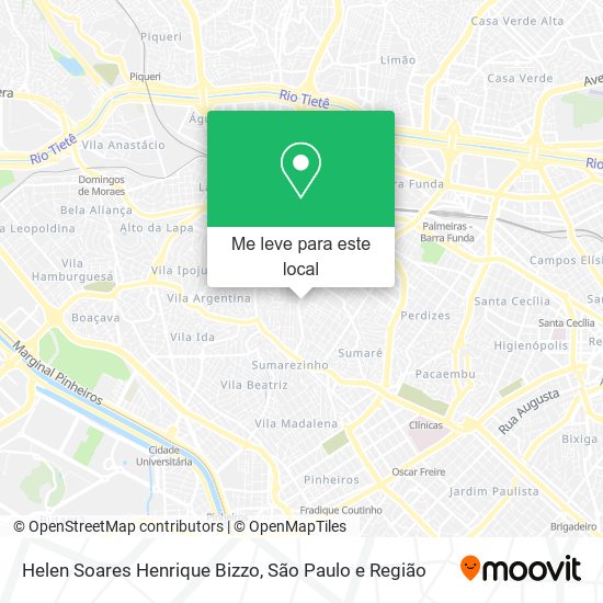 Helen Soares Henrique Bizzo mapa