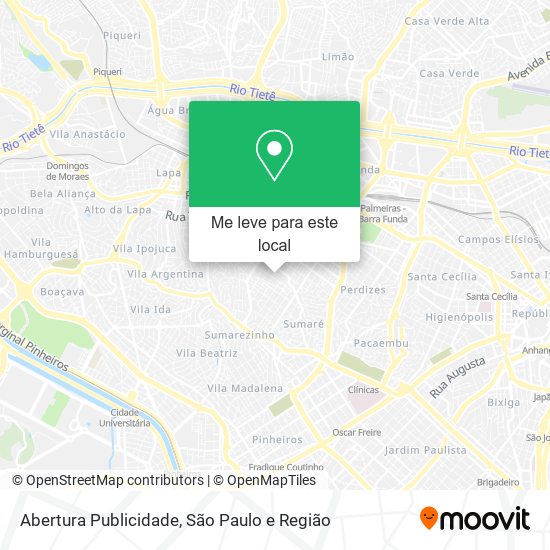 Abertura Publicidade mapa