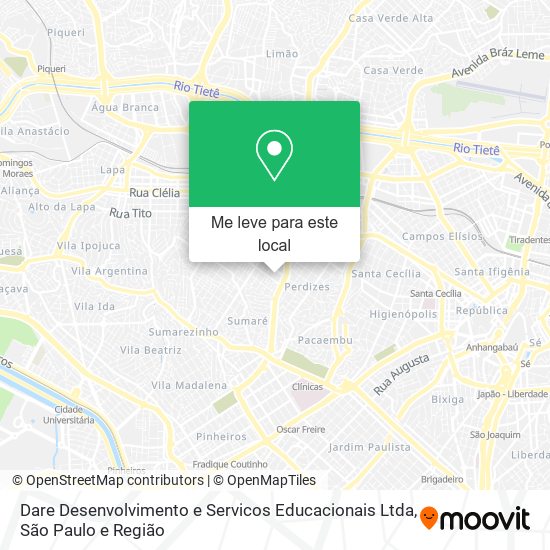 Dare Desenvolvimento e Servicos Educacionais Ltda mapa