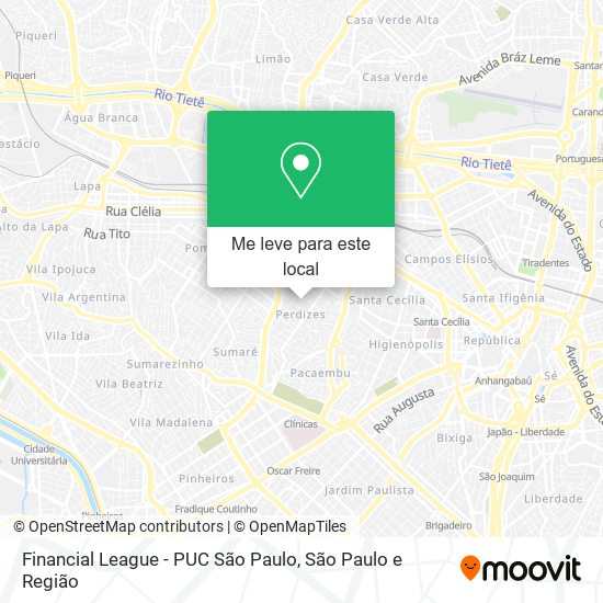 Financial League - PUC São Paulo mapa