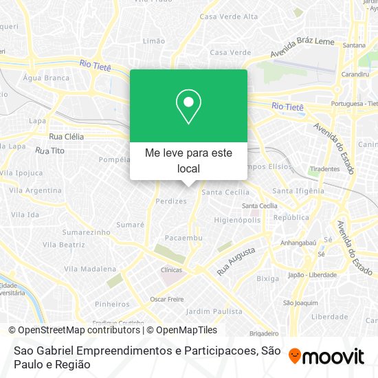 Sao Gabriel Empreendimentos e Participacoes mapa