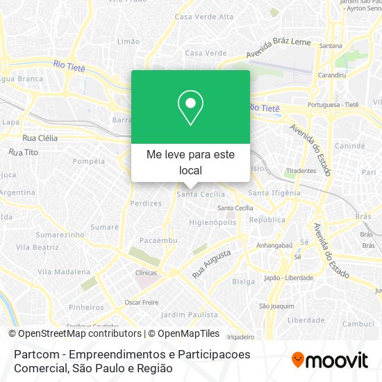 Partcom - Empreendimentos e Participacoes Comercial mapa