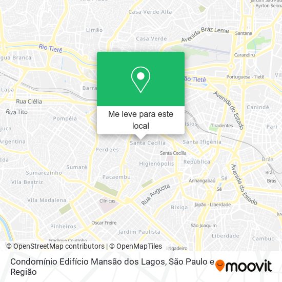 Condomínio Edifício Mansão dos Lagos mapa