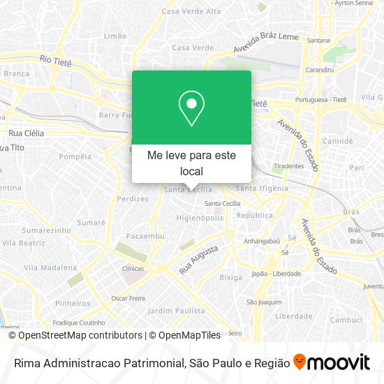 Rima Administracao Patrimonial mapa