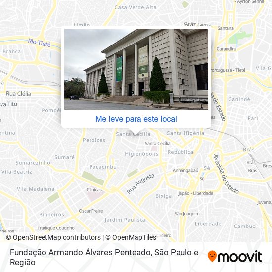 Fundação Armando Álvares Penteado mapa