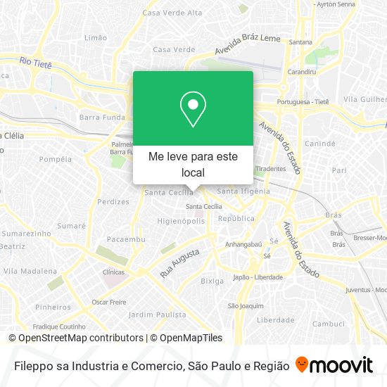 Fileppo sa Industria e Comercio mapa