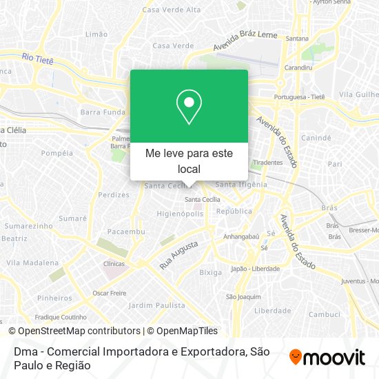 Dma - Comercial Importadora e Exportadora mapa