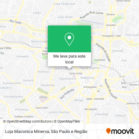 Loja Maconica Minerva mapa