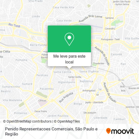 Penido Representacoes Comerciais mapa