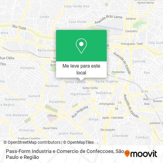 Pass-Form Industria e Comercio de Confeccoes mapa