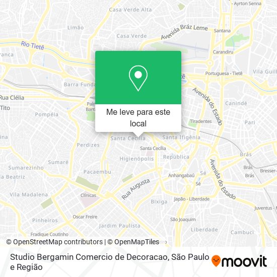 Studio Bergamin Comercio de Decoracao mapa