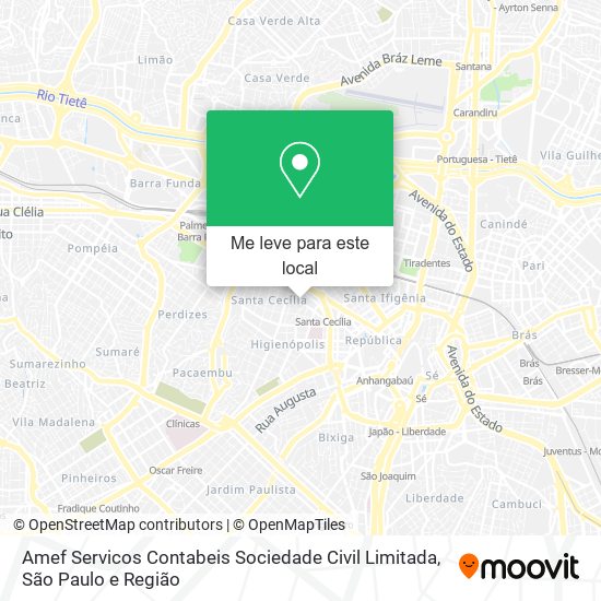 Amef Servicos Contabeis Sociedade Civil Limitada mapa