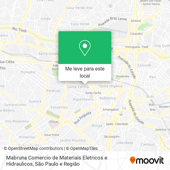 Mabruna Comercio de Materiais Eletricos e Hidraulicos mapa