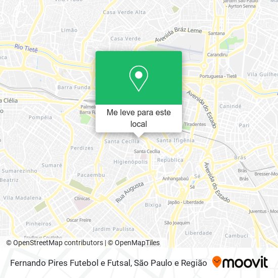 Fernando Pires Futebol e Futsal mapa