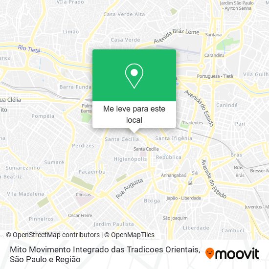 Mito Movimento Integrado das Tradicoes Orientais mapa