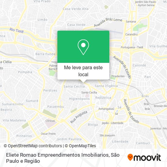 Eliete Romao Empreendimentos Imobiliarios mapa
