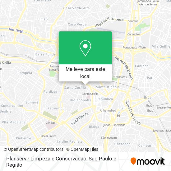Planserv - Limpeza e Conservacao mapa