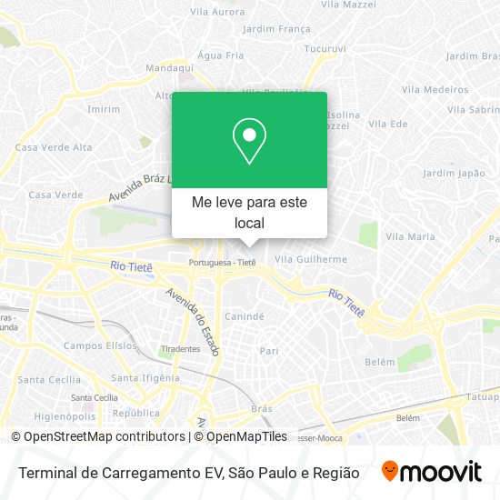 Terminal de Carregamento EV mapa