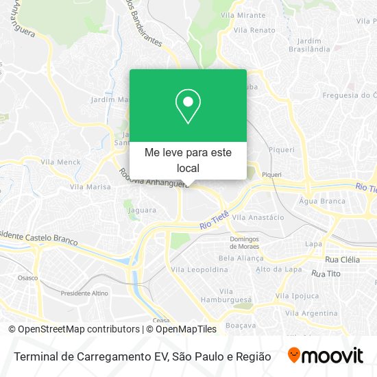 Terminal de Carregamento EV mapa