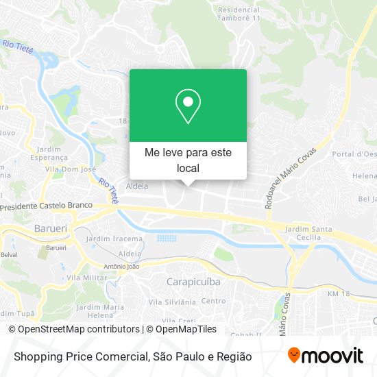 Shopping Price Comercial mapa