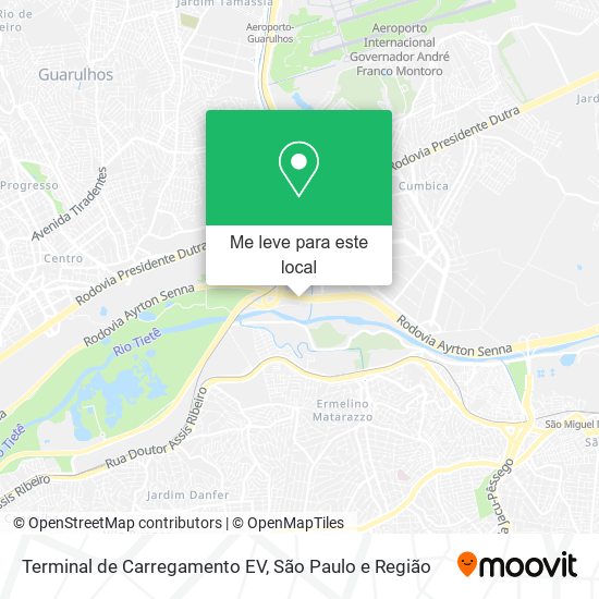 Terminal de Carregamento EV mapa
