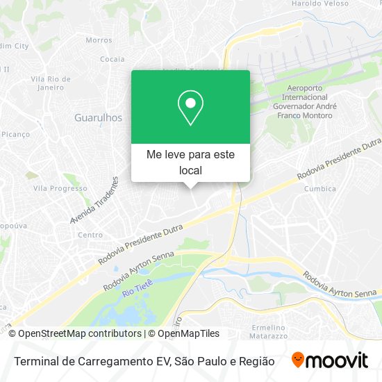 Terminal de Carregamento EV mapa