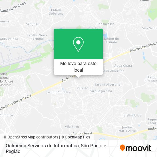 Oalmeida Servicos de Informatica mapa