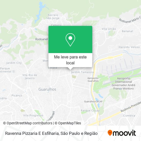Ravenna Pizzaria E Esfiharia mapa