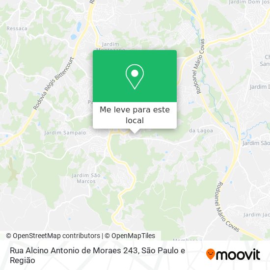 Rua Alcino Antonio de Moraes 243 mapa