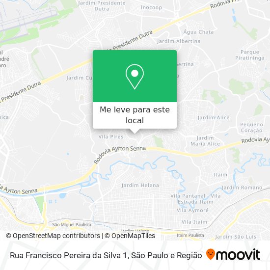 Rua Francisco Pereira da Silva 1 mapa