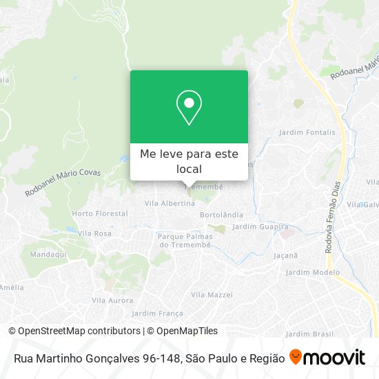 Rua Martinho Gonçalves 96-148 mapa