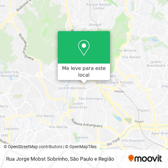 Rua Jorge Mobst Sobrinho mapa