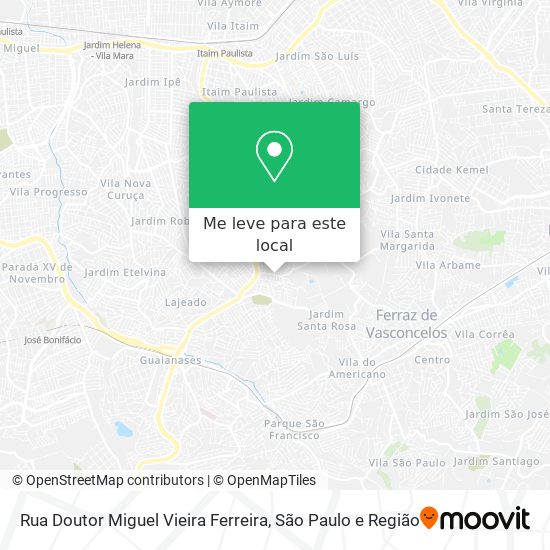 Rua Doutor Miguel Vieira Ferreira mapa