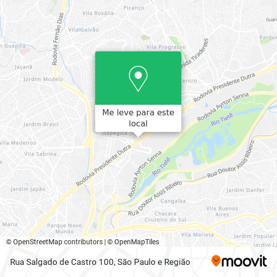 Rua Salgado de Castro 100 mapa