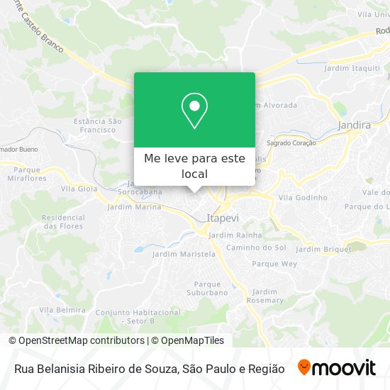 Rua Belanisia Ribeiro de Souza mapa