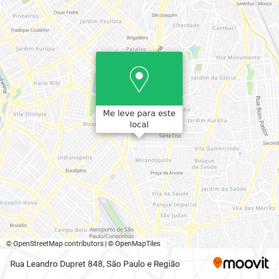 Rua Leandro Dupret 848 mapa