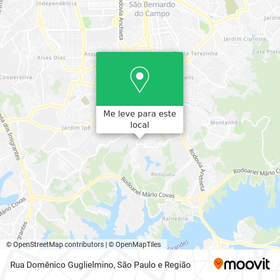 Rua Domênico Guglielmino mapa