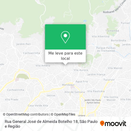 Rua General José de Almeida Botelho 18 mapa