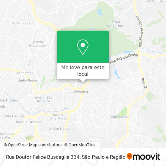 Rua Doutor Felice Buscaglia 334 mapa